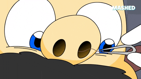 Nasal hair trimming process